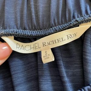 Off the shoulder navy blue dress by Rachel Roy